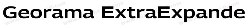 Georama ExtraExpanded SemiBold字体转换